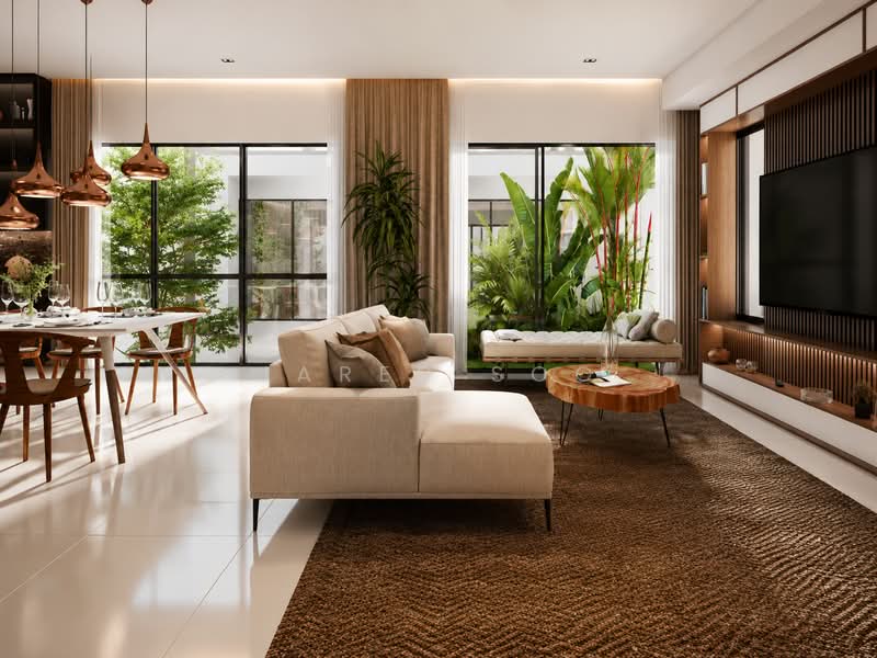 Rumah Teres untuk Dijual di Duta Villa (Setia Alam) - Jared Soo - Living Room - PropertyGuru.com.my