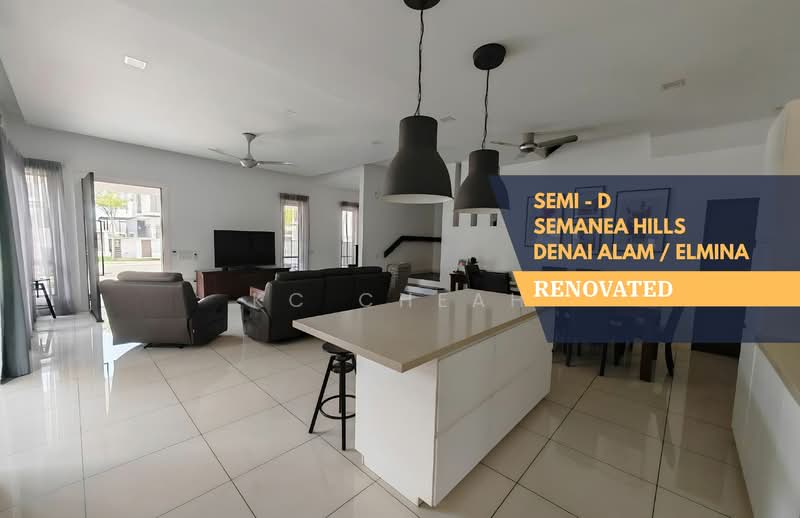 Semi-Detached House for Sale in Elmina (Shah Alam) - KC Cheah - Living Room - PropertyGuru.com.my