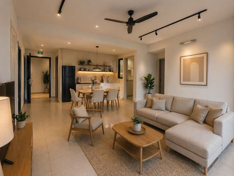 Kondominium untuk Dijual di EdgeWood Residences @ SkySanctuary - Lucas Sit - Living Room - PropertyGuru.com.my