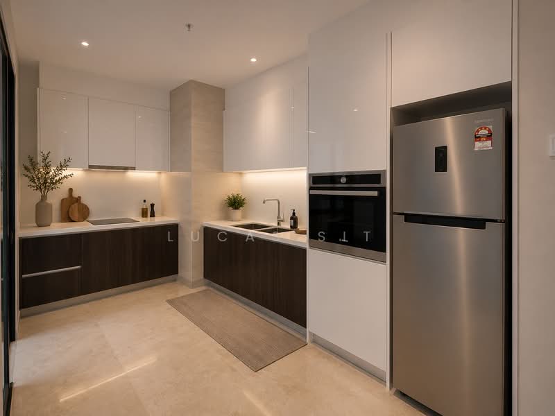 Servis Apartment untuk Dijual di The Manor - Lucas Sit - Kitchen - PropertyGuru.com.my