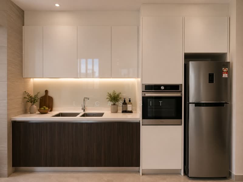 Servis Apartment untuk Dijual di The Manor - Lucas Sit - Kitchen - PropertyGuru.com.my