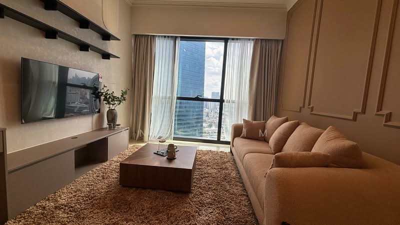 Service Residence for Rent at TRX Residences - Angel Lim - Living Room - PropertyGuru.com.my