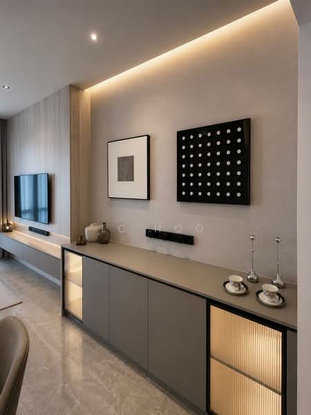 Service Residence for Rent at TRX Residences - TC Hoo - Living Room - PropertyGuru.com.my