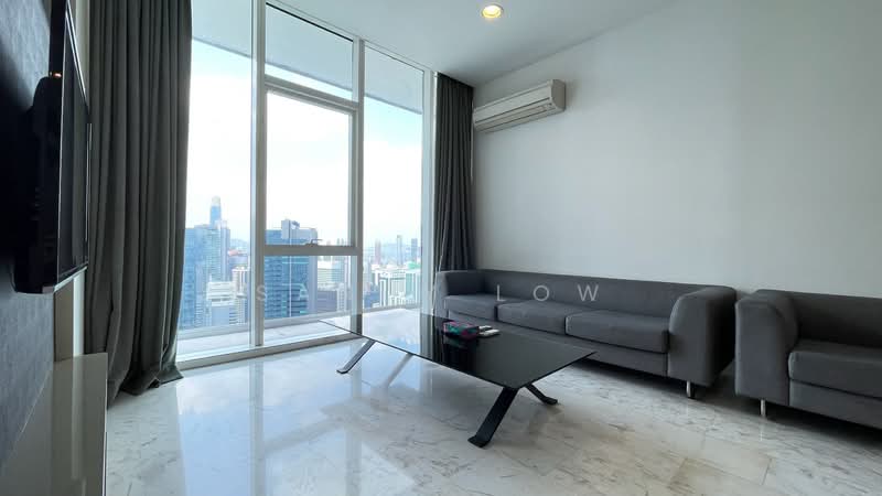 Servis Apartment untuk Disewa di The Face Suites (Platinum Suites) - Sandy Low - Living Room - PropertyGuru.com.my