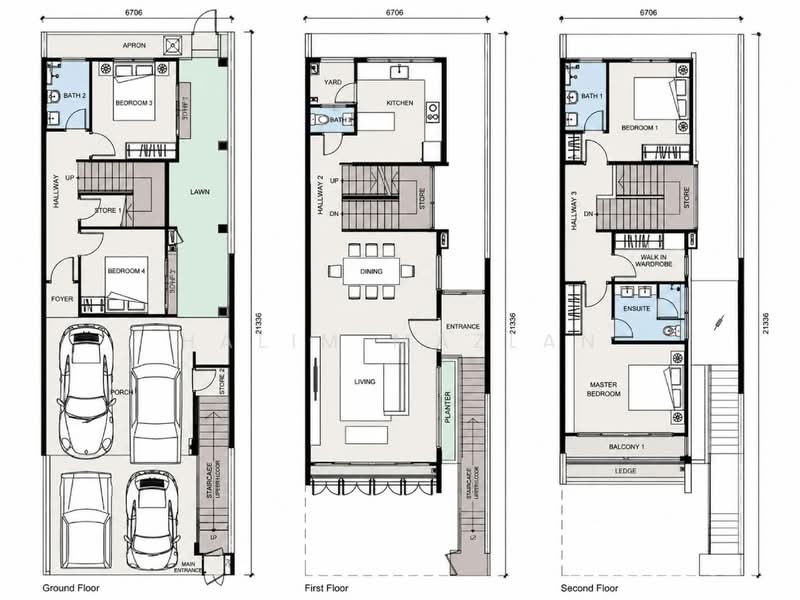 3-storey Terraced House for Sale in Cyberjaya (Selangor) - Halim Mazlan - PropertyGuru.com.my