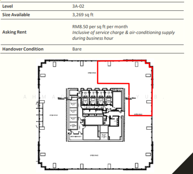 Pejabat untuk Disewa di KLCC (KL City Centre) - Ahmad Fadli Ayub. - PropertyGuru.com.my