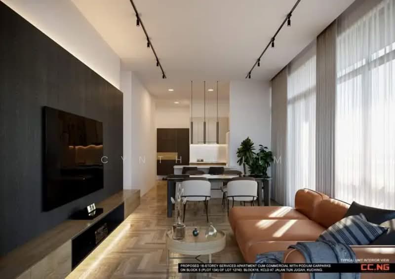 Service Residence for Sale at Onyx Residence @ Gala City - Cynthia Lim - Living Room - PropertyGuru.com.my