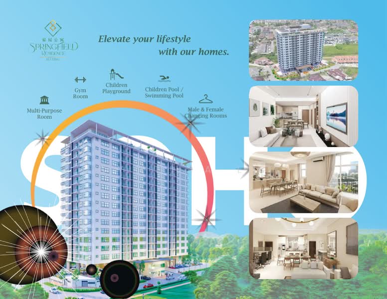 Apartment for Sale at Springfield Residence - Cynthia Lim - Living Room - PropertyGuru.com.my