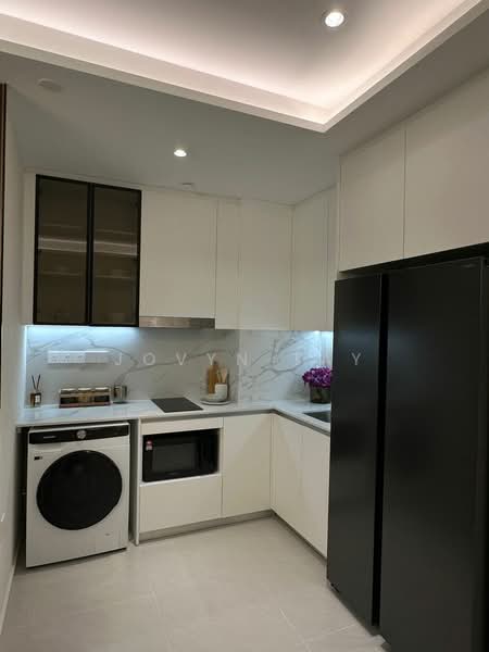 Servis Apartment untuk Dijual di Skypark Kepler @ Lido Waterfront Boulevard - Jovyn Tay - Kitchen - PropertyGuru.com.my