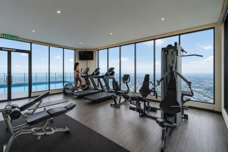 Servis Apartment untuk Disewa di Hill10 Residence @ i-City - Vitas Tan - Gym - PropertyGuru.com.my