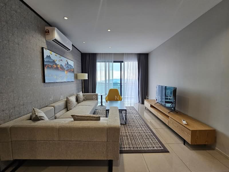 Kondominium untuk Dijual di Jesselton Twin Towers - Jackson Chan - Living Room - PropertyGuru.com.my