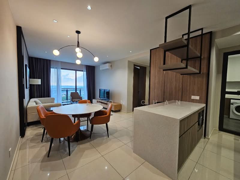 Kondominium untuk Dijual di Jesselton Twin Towers - Jackson Chan - Living Room - PropertyGuru.com.my