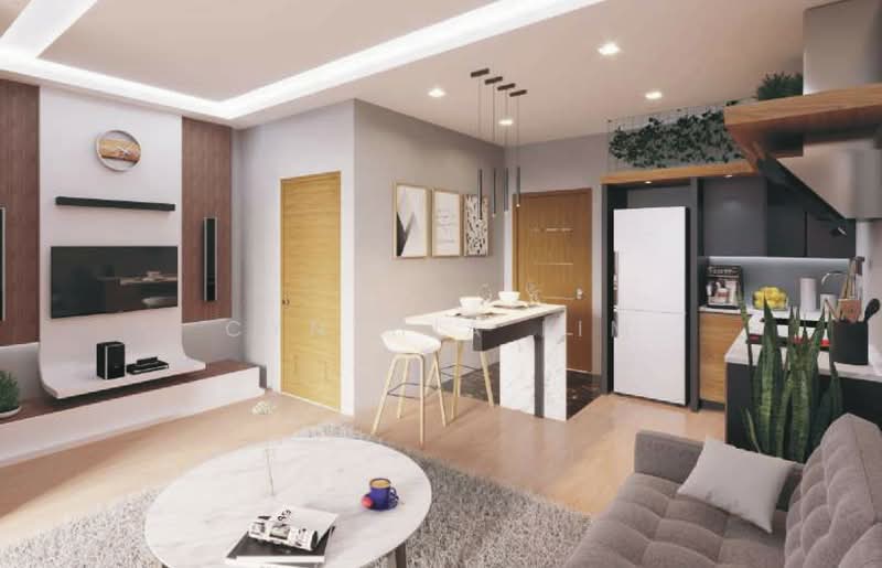 Pangsapuri untuk Dijual di Joshua's King Suites - Cynthia Lim - Living Room - PropertyGuru.com.my