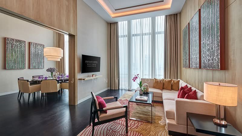 Service Residence for Sale at Pavilion Suites - Jenny low - Living Room - PropertyGuru.com.my