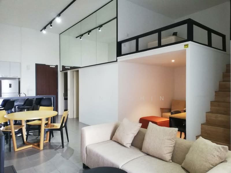 Service Residence for Sale at Establishment Bangsar (Menara Teguh Bangsar) - Elaine Chin - Living Room - PropertyGuru.com.my