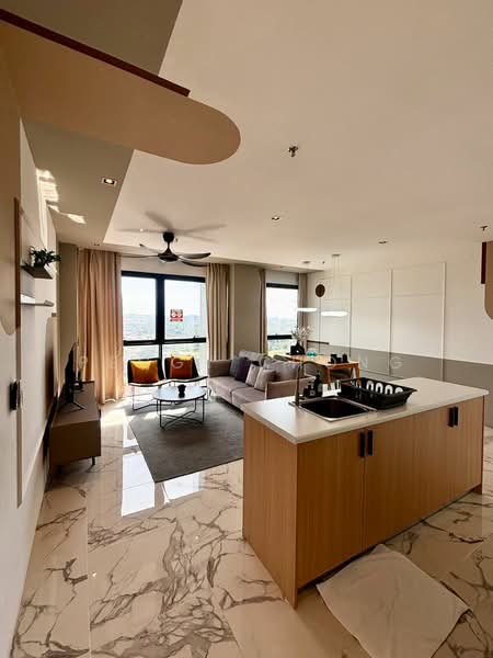 Service Residence for Sale at Lumi Tropicana - Peggy Chong - Living Room - PropertyGuru.com.my
