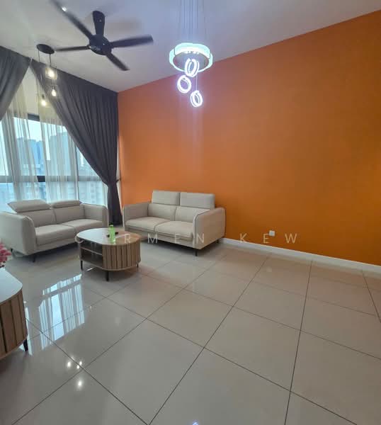 Service Residence for Rent at Le Pavillion - Carmen Kew - Living Room - PropertyGuru.com.my
