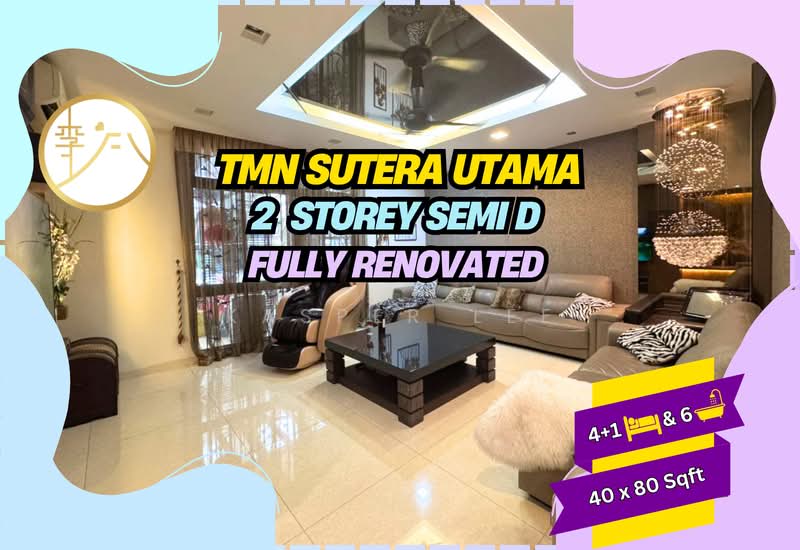 Rumah Berkembar untuk Dijual di Taman Sutera Utama (Skudai) - Kasper Lee - Living Room - PropertyGuru.com.my