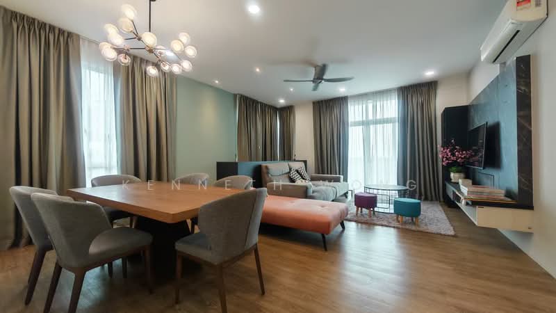 Condominium for Sale at The Fifth Ryegates - Kenneth Wong - Living Room - PropertyGuru.com.my