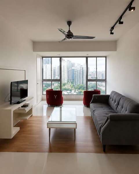 Servis Apartment untuk Disewa di Gateway Kiaramas Residences - Diyana . - Living Room - PropertyGuru.com.my