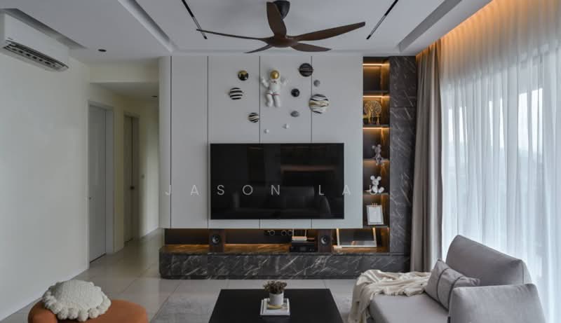 Servis Apartment untuk Dijual di D'Cosmos Residences - Jason Lau - Living Room - PropertyGuru.com.my
