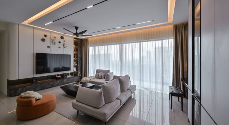 Servis Apartment untuk Dijual di D'Cosmos Residences - Jason Lau - Living Room - PropertyGuru.com.my