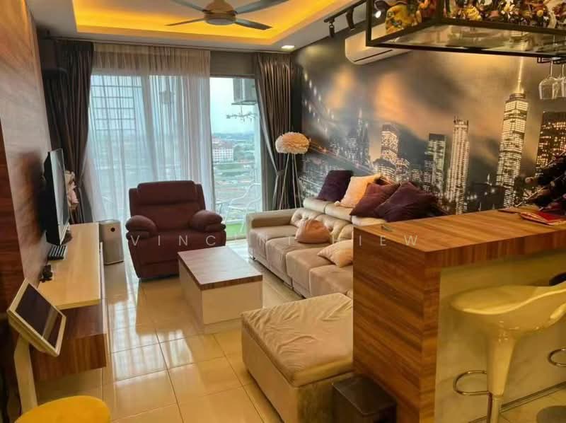 Condominium for Rent at Pearl Avenue - Vincent Hiew - Living Room - PropertyGuru.com.my