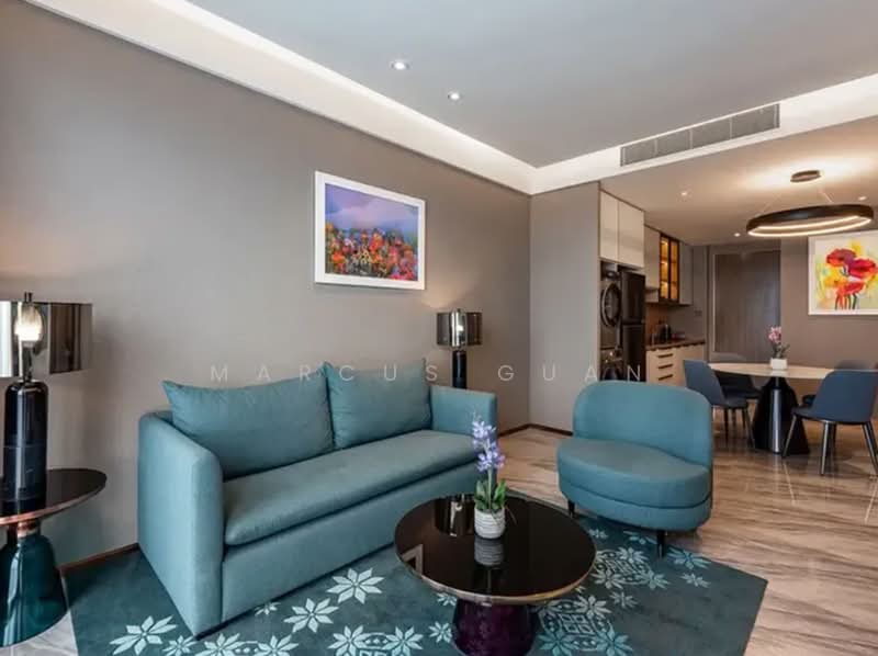 Service Residence for Sale at Imperial Lexis - Marcus Guan - Living Room - PropertyGuru.com.my