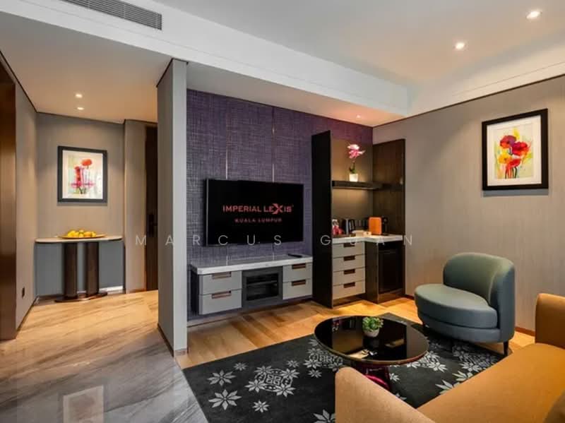 Service Residence for Sale at Imperial Lexis - Marcus Guan - Living Room - PropertyGuru.com.my
