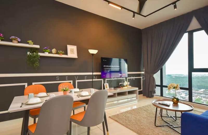 Servis Apartment untuk Dijual di Southkey Mosaic - Seven Kong - Living Room - PropertyGuru.com.my