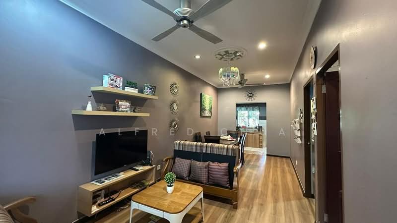 1-storey Terraced House for Sale in Taman Desa Ilmu (Samarahan) - Alfred Chua - Living Room - PropertyGuru.com.my