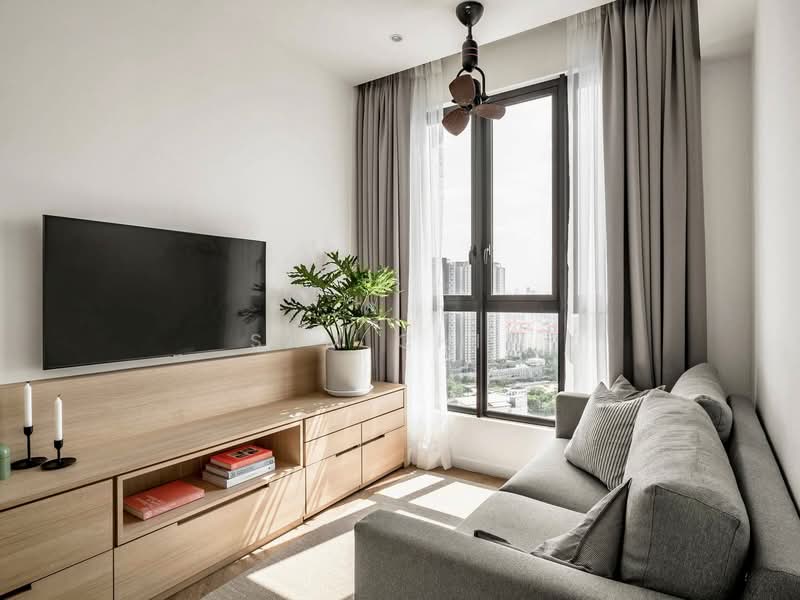 Servis Apartment untuk Dijual di Bamboo Hills Residences - Sam Chiw - Living Room - PropertyGuru.com.my