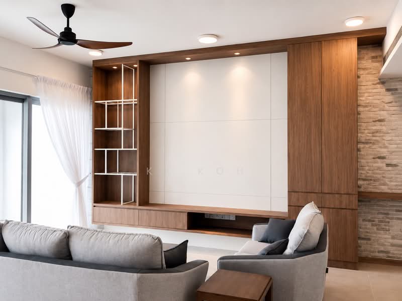 Service Residence for Sale at Southern Marina Residences - KK Koh - Living Room - PropertyGuru.com.my