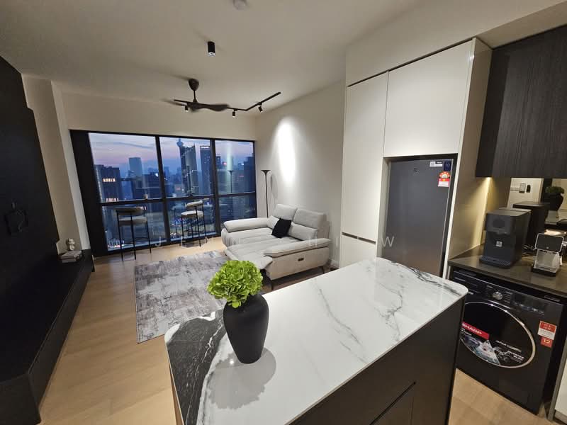 Service Residence for Rent at TRX Residences - Jenn Chiew - Living Room - PropertyGuru.com.my
