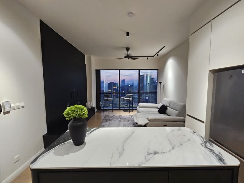 Service Residence for Rent at TRX Residences - Jenn Chiew - Living Room - PropertyGuru.com.my