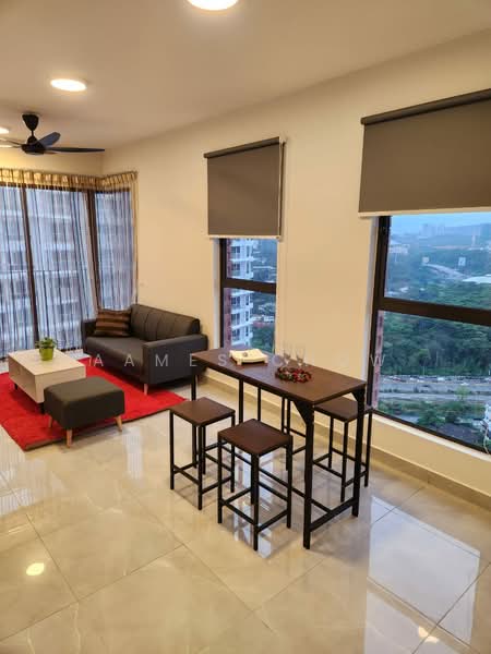 Servis Apartment untuk Disewa di Q SOVO - Aames Chow - Living Room - PropertyGuru.com.my
