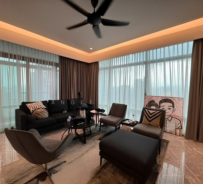 Servis Apartment untuk Disewa di Four Seasons Place - Angeel Loke - Living Room - PropertyGuru.com.my