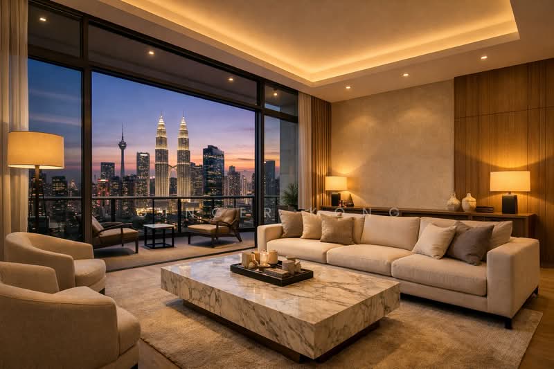 Service Residence for Sale at Jewel by Oxley KLCC - Ginger Kong - Living Room - PropertyGuru.com.my