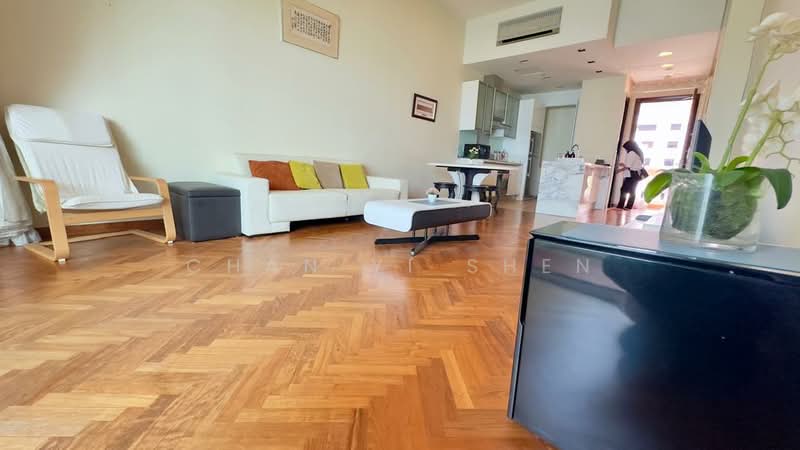 Servis Apartment untuk Dijual di Straits Quay (The Suites at Waterside) - Chan Yi Shen - Living Room - PropertyGuru.com.my