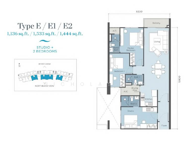 Service Residence for Sale at Renna Residence @ The NorthBank - Nicholas Tan - PropertyGuru.com.my