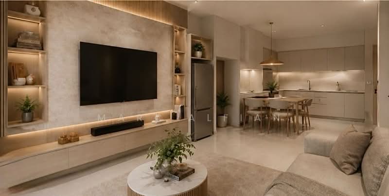 Service Residence for Rent at Edelweiss @ Tropicana Gardens - Marc Alfian - Living Room - PropertyGuru.com.my