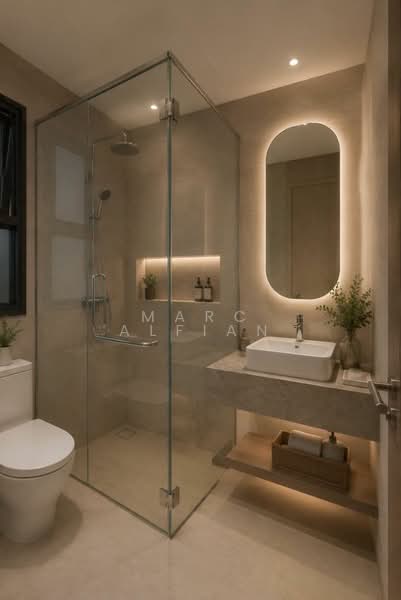 Service Residence for Rent at Edelweiss @ Tropicana Gardens - Marc Alfian - MasterBathroom - PropertyGuru.com.my