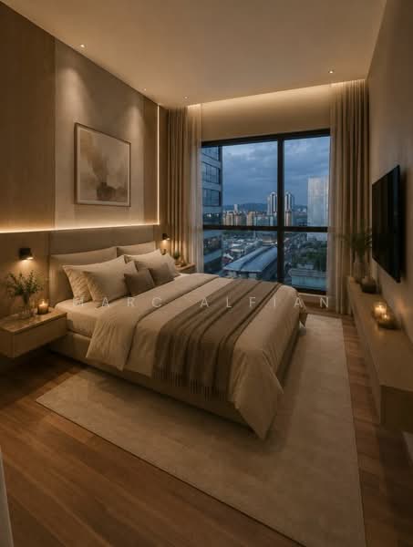 Service Residence for Rent at Edelweiss @ Tropicana Gardens - Marc Alfian - MasterBedroom - PropertyGuru.com.my