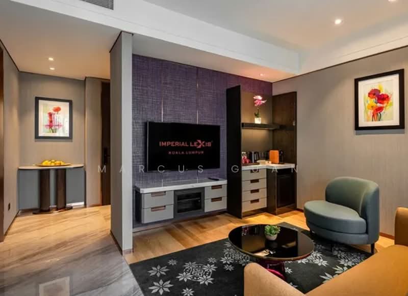 Service Residence for Sale at Imperial Lexis - Marcus Guan - Living Room - PropertyGuru.com.my