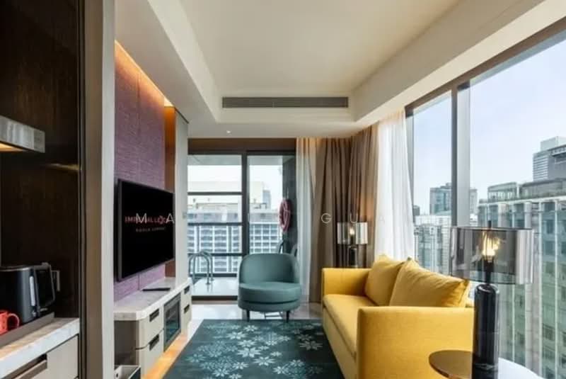 Service Residence for Sale at Imperial Lexis - Marcus Guan - Living Room - PropertyGuru.com.my
