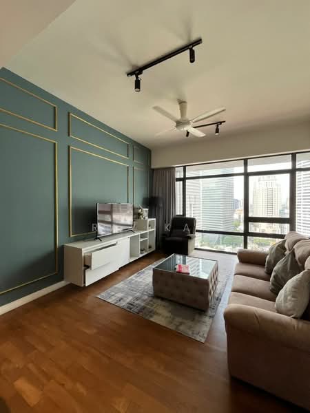Servis Apartment untuk Disewa di Anggun Residences - Ray Kan - Living Room - PropertyGuru.com.my