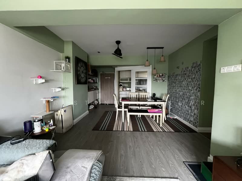 Service Residence for Sale at Main Place Residence - Christina Lesslar - Living Room cum Dining - PropertyGuru.com.my