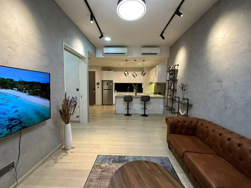 Service Residence for Sale at Star Residences Two - Weis Oon - Living Room - PropertyGuru.com.my