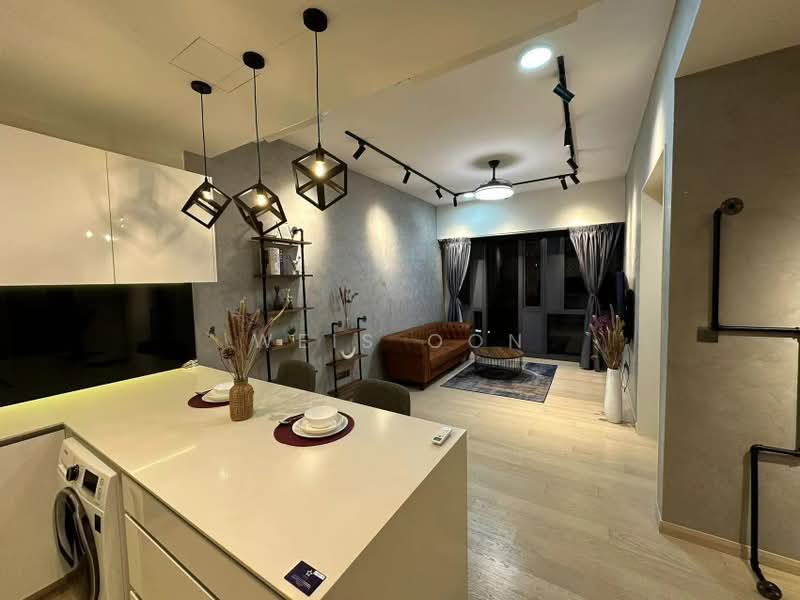 Service Residence for Sale at Star Residences Two - Weis Oon - Living Room - PropertyGuru.com.my