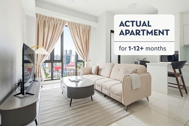 Condominium for Rent at The Sentral Suites - Blueground Malaysia - Living Room - PropertyGuru.com.my
